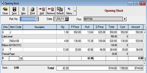 Opening Stock QS Study