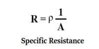Explain Unit of Specific Resistance