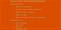 Factors Affecting Respiration
