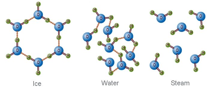 molecular structure of ice