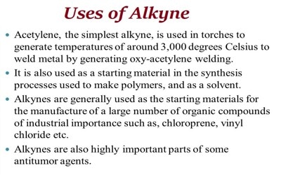 Uses of Alkyne 1