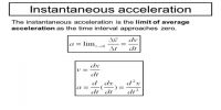 Instantaneous Acceleration related to Motion
