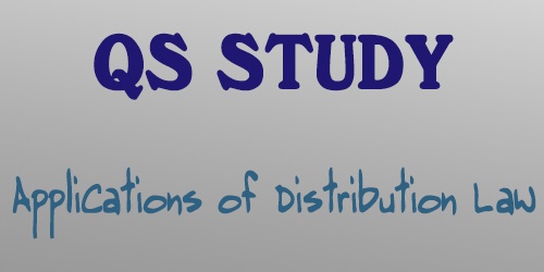 Applications of Distribution Law