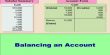Procedure for Balancing an Account