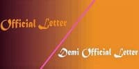 Difference between Official and Demi-official Letter