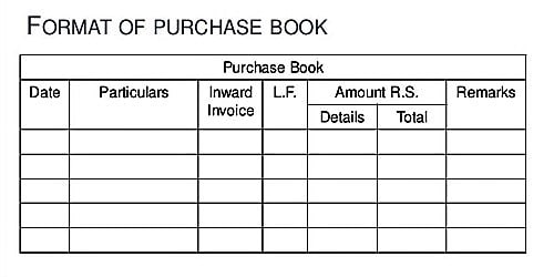 format of purchase book 1