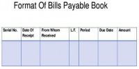 Bills Payable Book