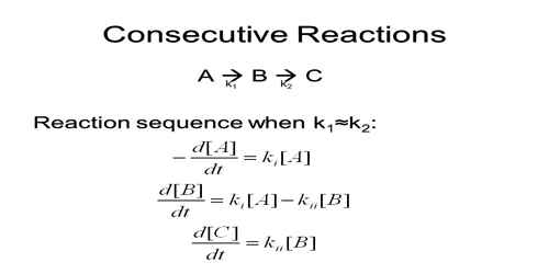 Consecutive Reactions