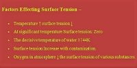 Factors that Influencing the Surface Tension of a Liquid