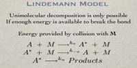 Unimolecular Reaction: Lindemann’s Mechanism