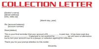 Meaning of Collection Letter