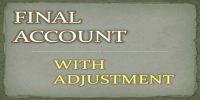 Final Account Adjustments