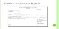 Reply Letter to Inquiries