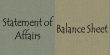 Distinction between Statement of Affairs and Balance Sheet