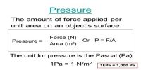 Unit of Pressure Explanation with Example