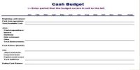 Cash Budget