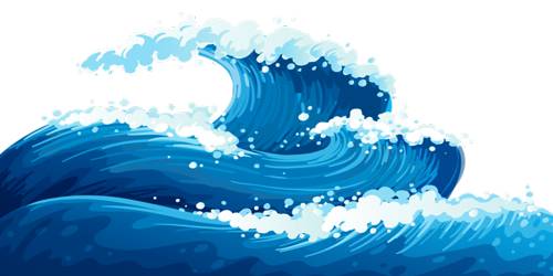 Waves of Ocean Water