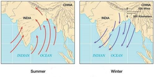 characteristics of cold weather season in india