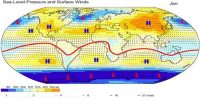 Surface Pressure and Winds in the Summer Season