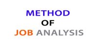Method of Job Analysis