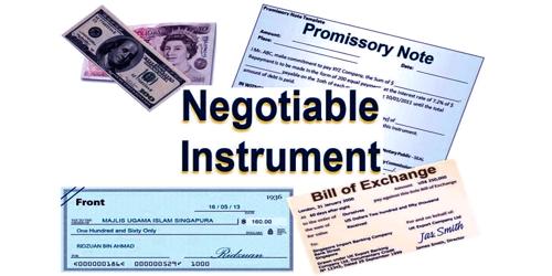 Features of Negotiable Instruments