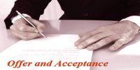 Distinguish between Offer and Acceptance