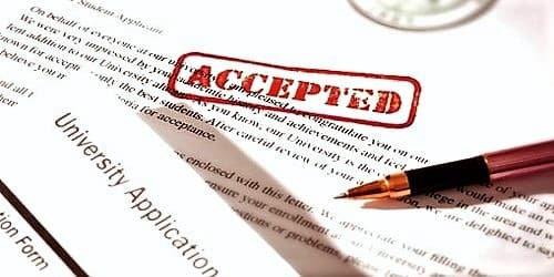 College Acceptance Letter Format