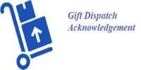 Letter for Gift Dispatch Acknowledgement with Thanks