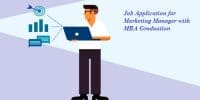 Job Application for Marketing Manager with MBA Marketing graduate