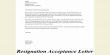 Resignation Acknowledgment and Acceptance Letter