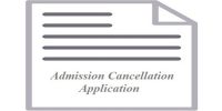 Admission Cancellation Request Application from Student