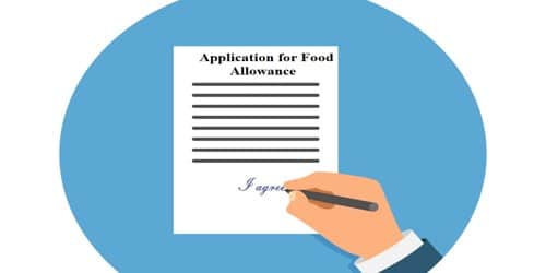 Application for Food Allowance for Employees