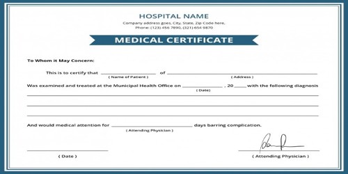 Application Format for Health Certificate Issuance