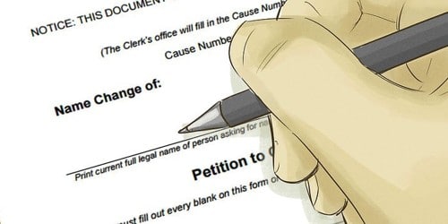 Application to Amend Marital Status from Single to Married
