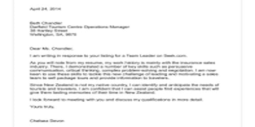 Cover Letter for Accounting Officer