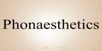 What does Phonaesthetic mean?