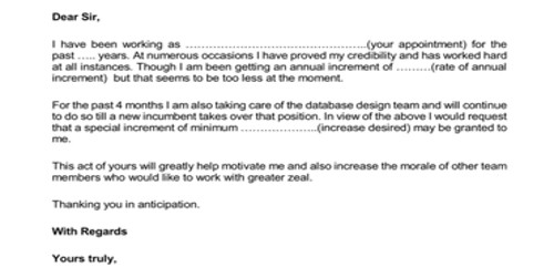 Sample Withholding Annual Increment Order Letter Format Qs Study