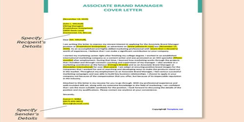 Cover Letter for Associate Brand Manager