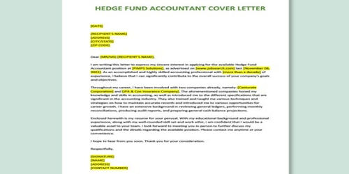 Cover Letter for Fund Accountant