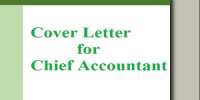 Cover Letter for Chief Accountant