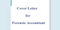 Cover Letter for Forensic Accountant