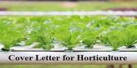 Cover Letter for Horticulture
