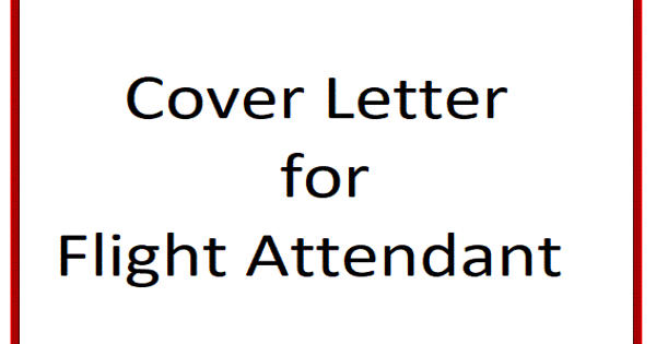 Cover Letter for Flight Attendant