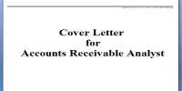 Cover Letter for Accounts Receivable Analyst