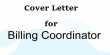 Cover Letter for Billing Coordinator