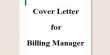 Cover Letter for Billing Manager