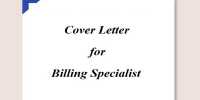 Cover Letter for Billing Specialist