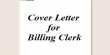 Cover Letter for Billing Clerk