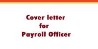 Cover Letter for Payroll Officer