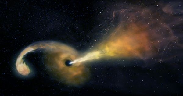 Supermassive Black Hole Caught Moving Through Its Galaxy At Incredible Speed